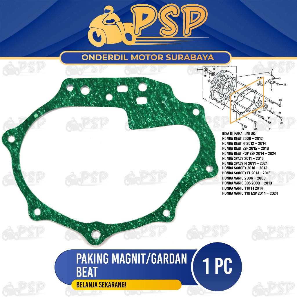 Gasket/Axle Beat Packing Gasket In Right Gearbox CVT