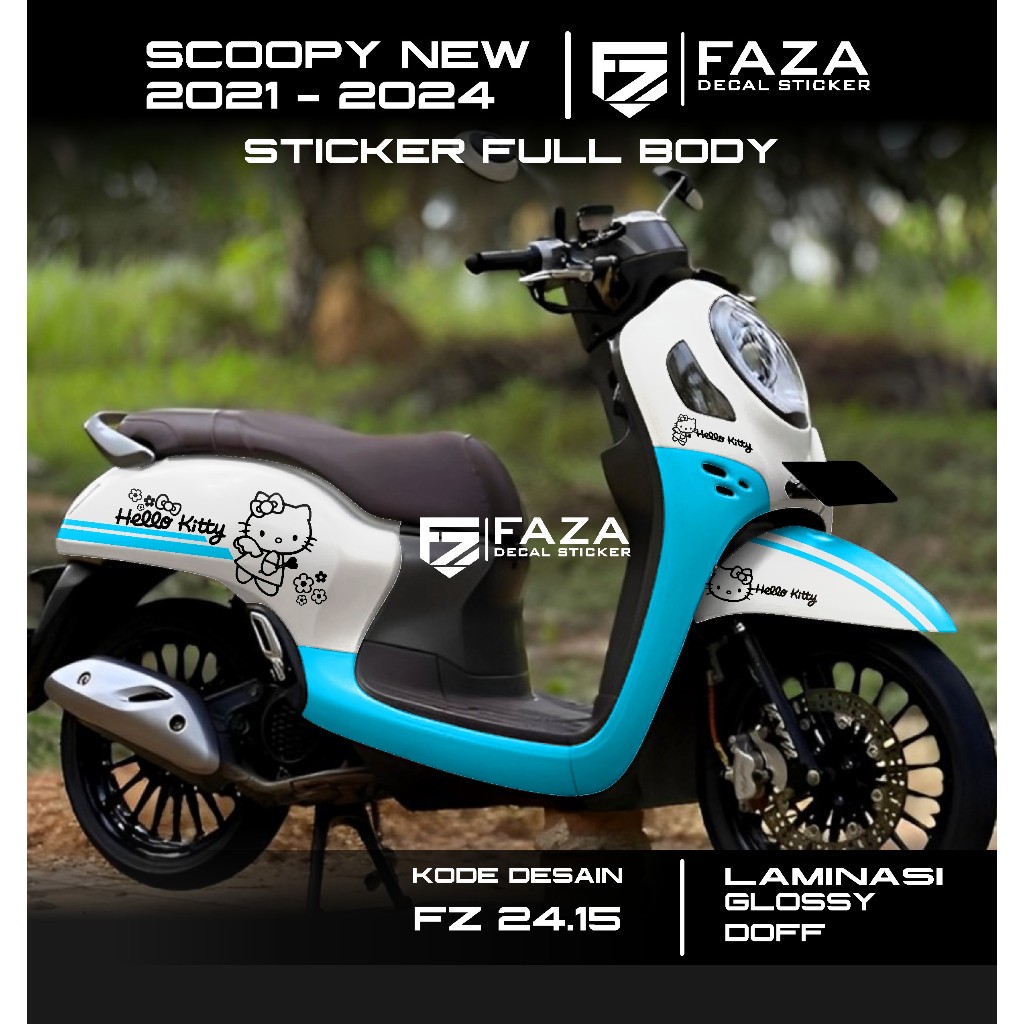 FAZA DECAL - Latest Scoopy Sticker Decal 2023 2024 Full Body Hello ...