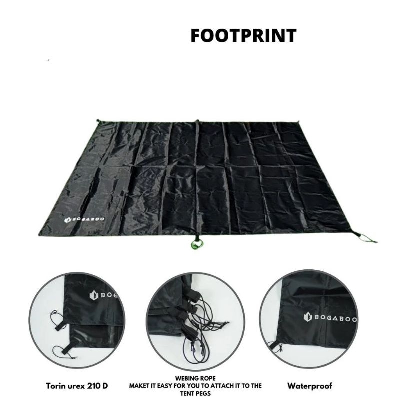 TENDA Footprint / Tent Base - Bivouac -Flysheet - Foot PrintSIZE ...