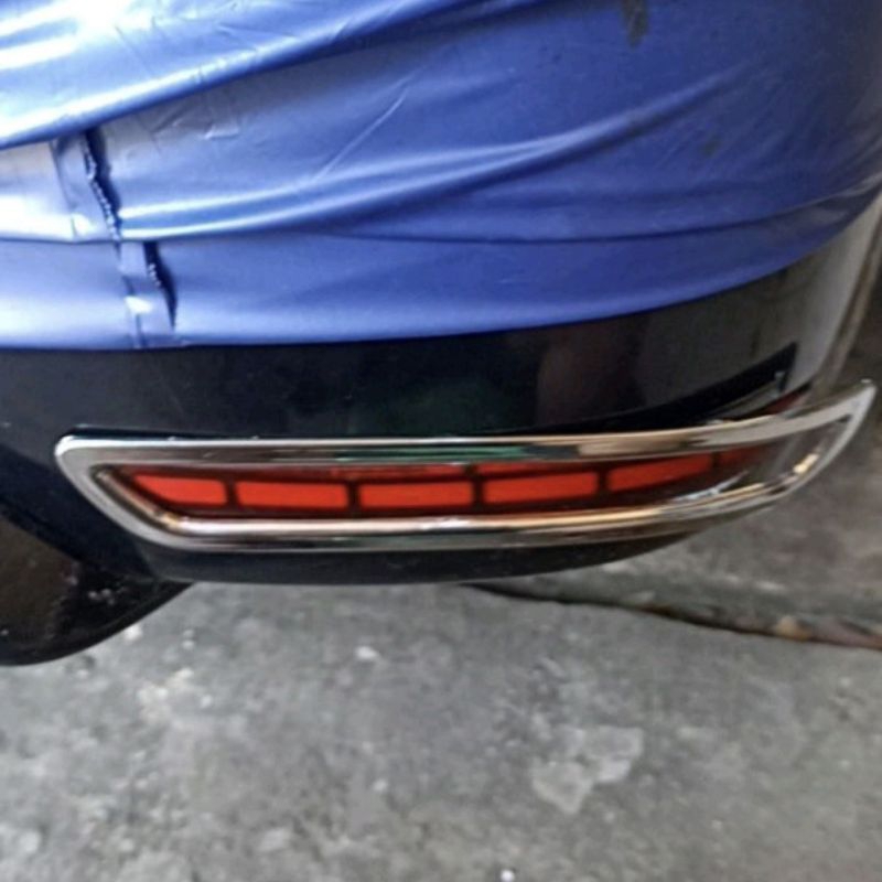 Rear bumper reflector light ring cover for toyota inova innova reborn ...