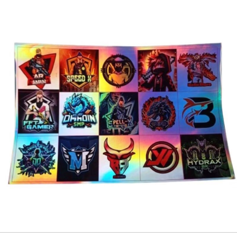 1 Sheet of 15 Esports Logo Stickers Squad Logo Stickers Per Sheet ...