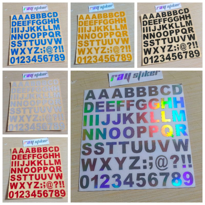 Alphabet LETTER CUTTING STICKER | Shopee Philippines