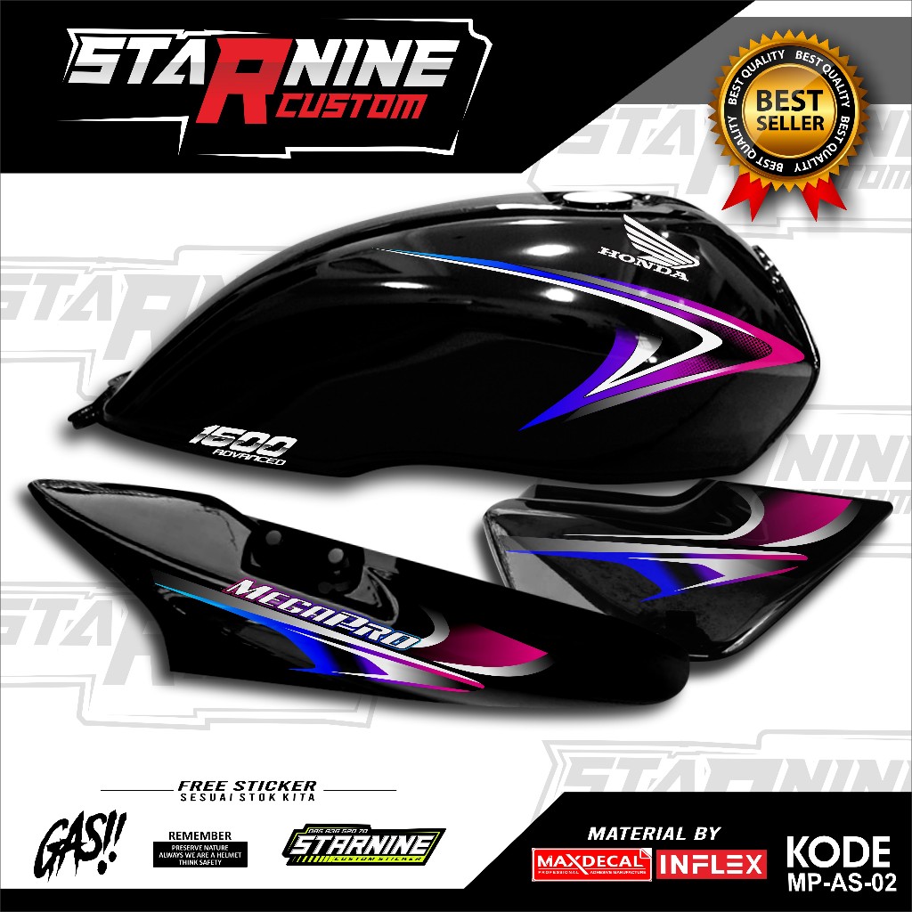 Striping mp hiu sticker megapro hiu code MP-AS-02 | Shopee Philippines