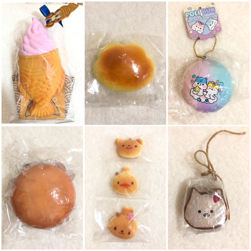 Y Squishy Rare Chawa Ice Cream, Squishy Cloud Bun, Squishy Galaxy Poly ...
