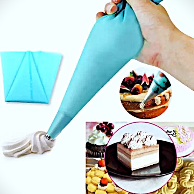 Silicone Triangular Piping Bag / Icing Bag - With Or Without Tie ...