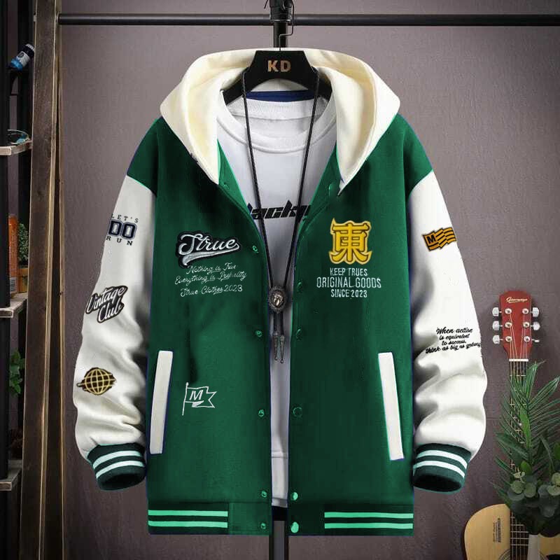 Full Embroidery Varsity Baseball Jacket / Varsity Baseball Jacket Men ...