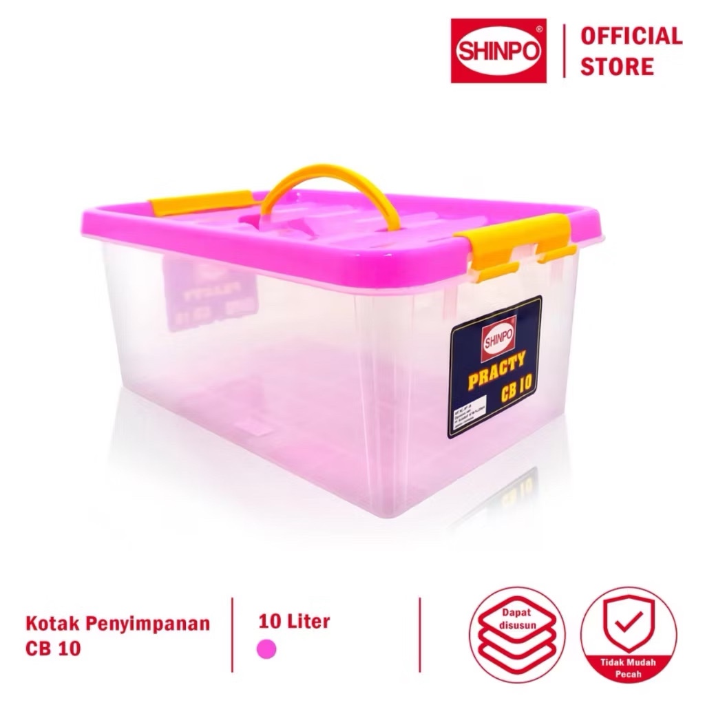 SHINPO 10 Liter Plastic Container Storage Box Multipurpose Practical ...