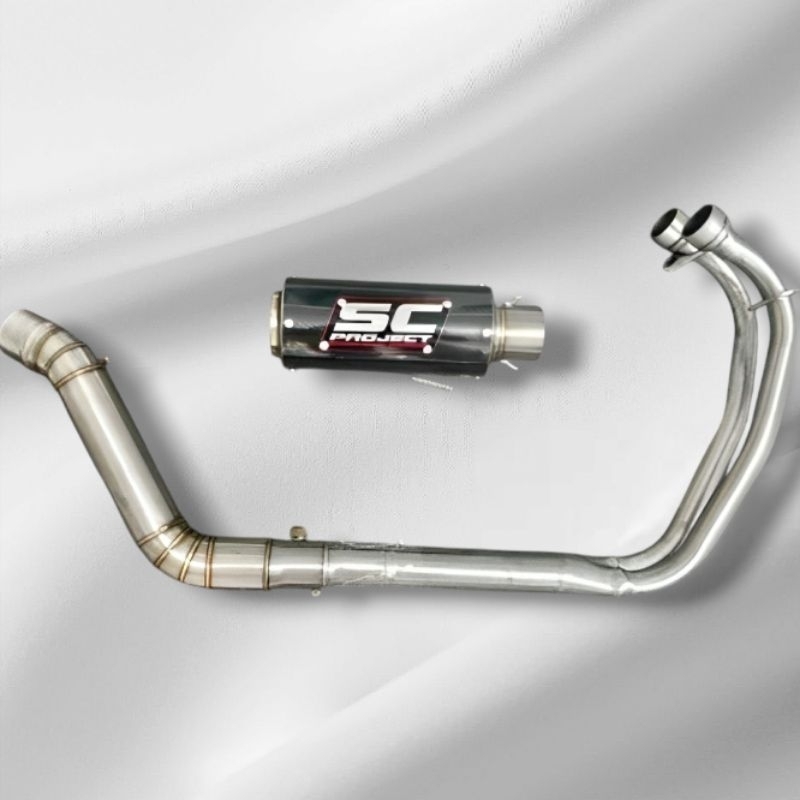 Sc project carbon exhaust ninja250 karbu fi cbr250rr z25 r25 mt25 ninja ...