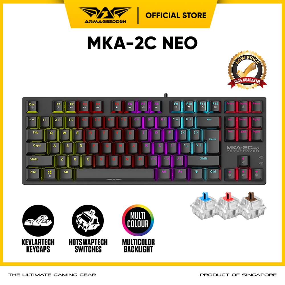 Armaggeddon MKA-2C NEO Psychraven TKL Mechanical Gaming Keyboard ...
