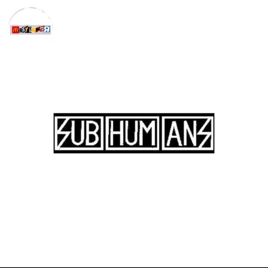 SUBHUMANS band sticker logo sticker UK82 hardcore punk anarcho | Shopee ...