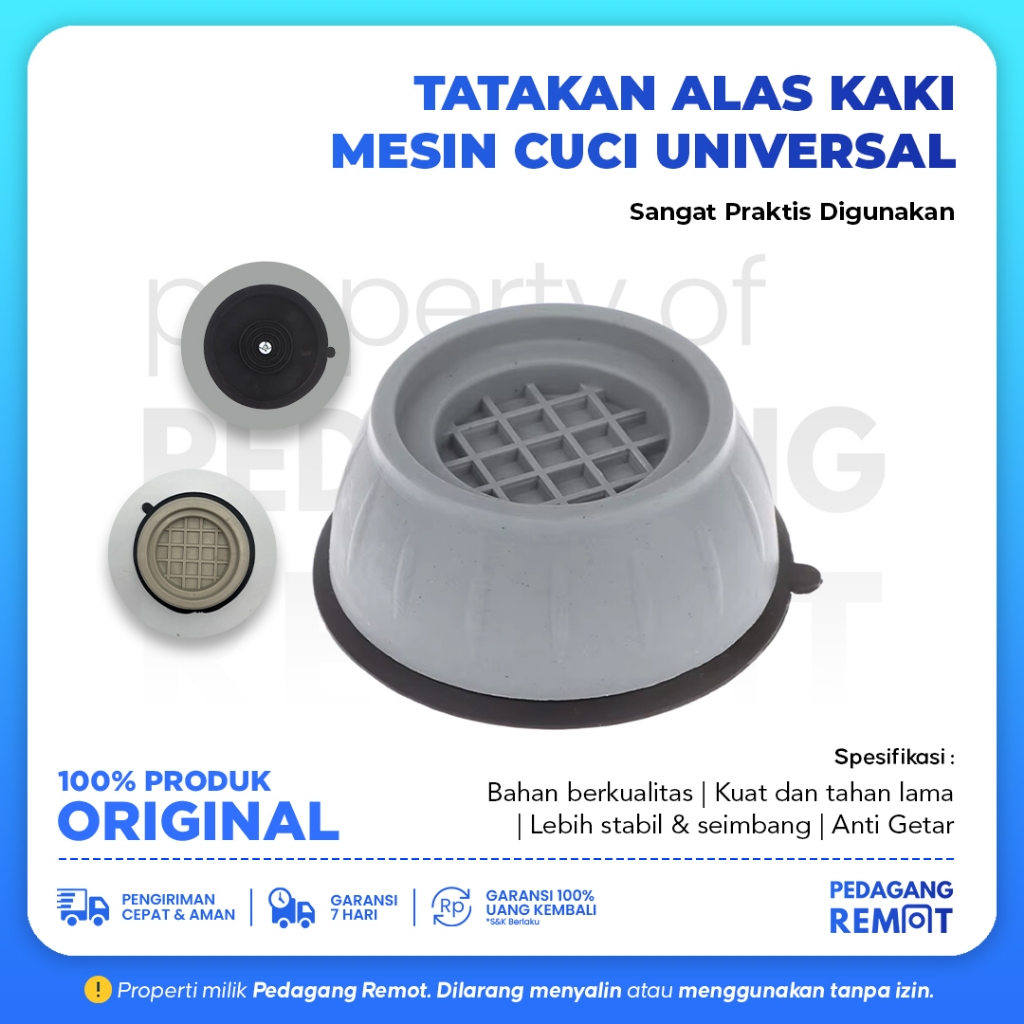 MESIN Universal Washing Machine Foot Mat / Anti-Slip Anti-Vibration ...