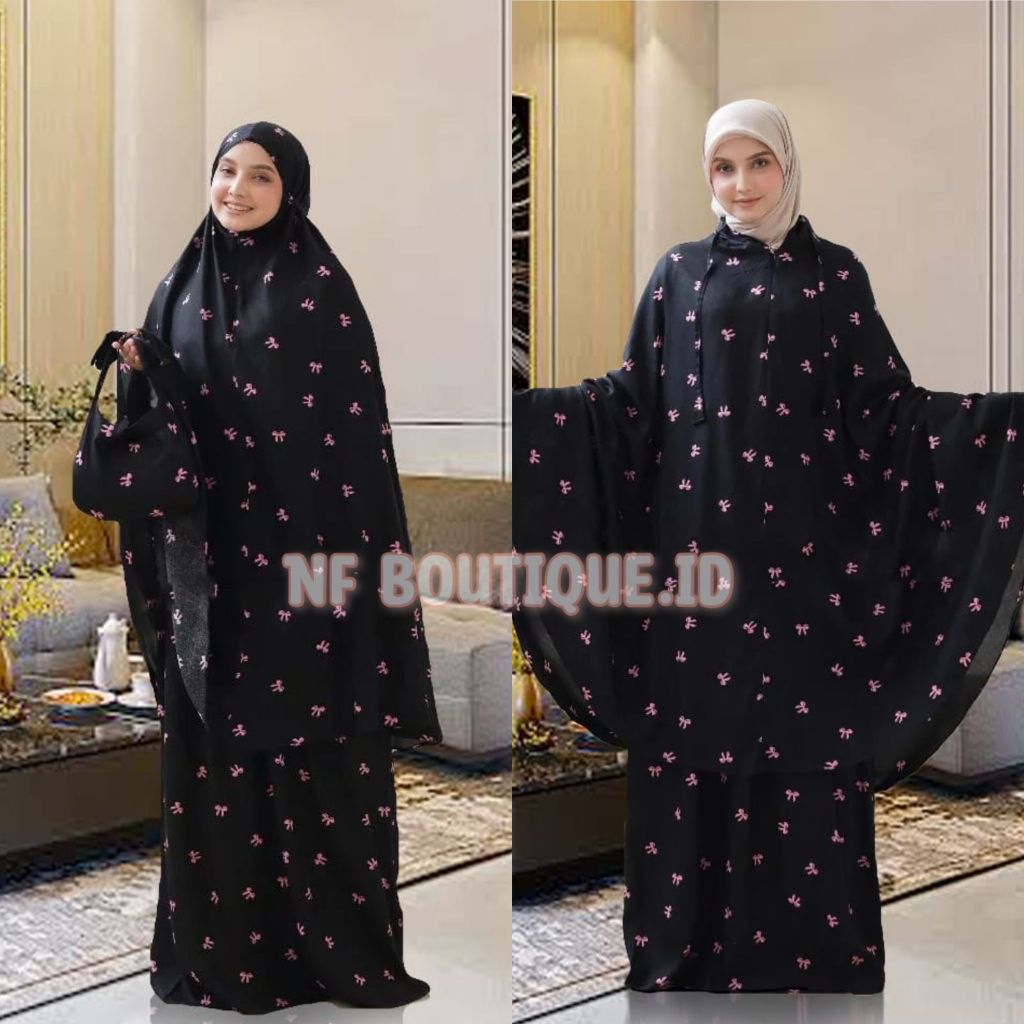 Bali RAYON - FREE SEJADAH AND MUKENAH BAG MOTIF RIBBON MATERIAL RAYON ...