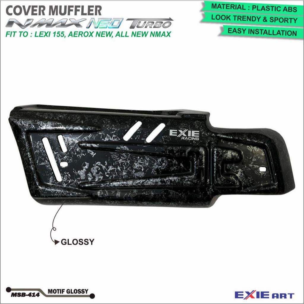 Muffler Cover Nmax Neo Turbo Lexi155,125 & Aerox New - Motorcycle ...