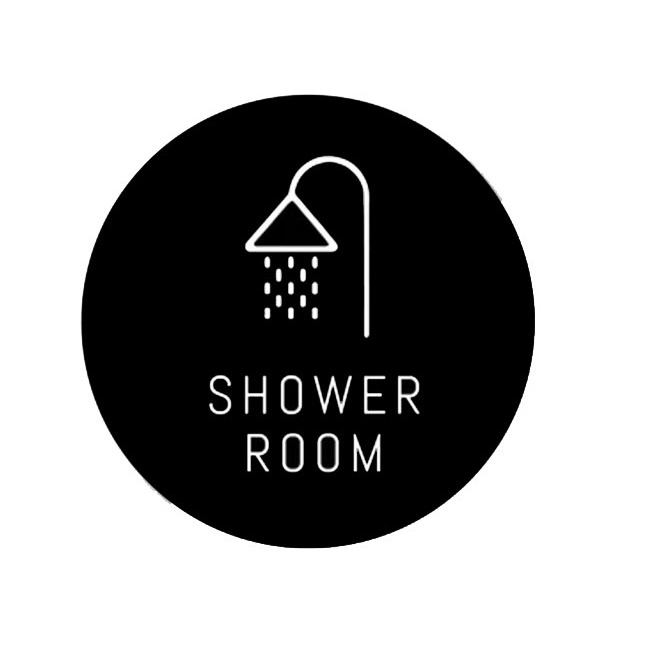 Acrylic Shower Room Sign Board Wall Signage Label | Shopee Philippines