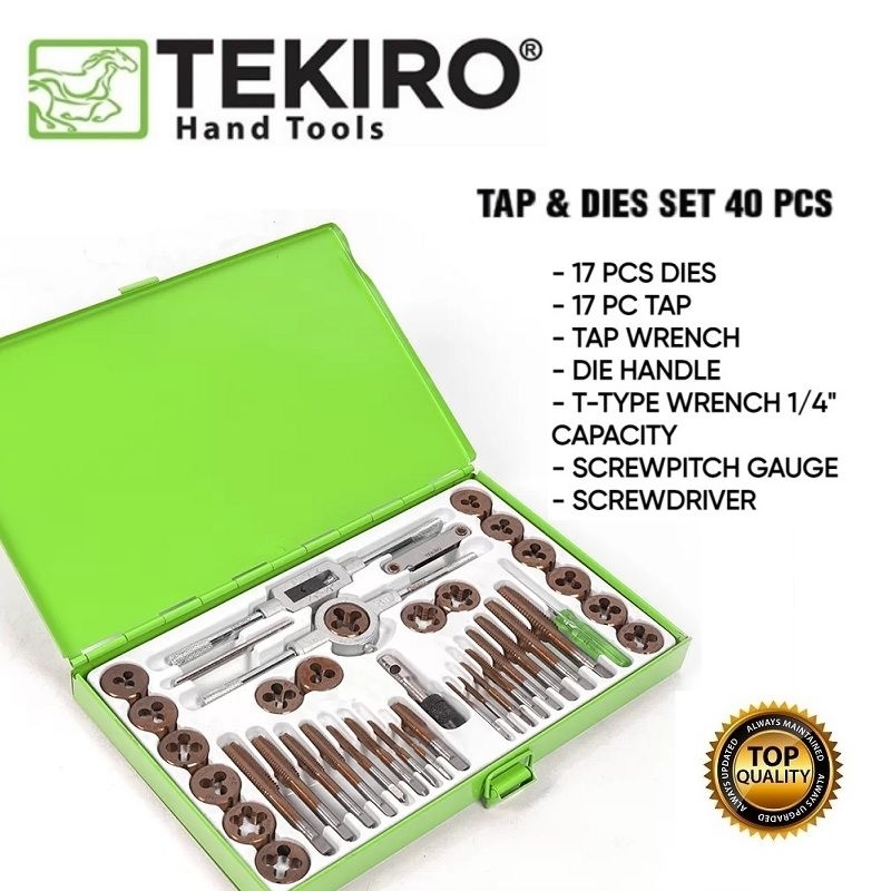 Tekiro Tap And Dies Set 40pcs ORIGINAL | Shopee Philippines