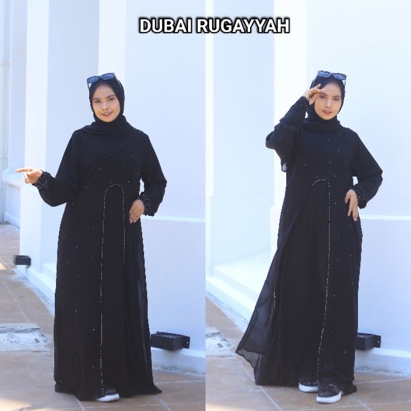 Free shipping black abaya wholesale center dubai rugayyah rugayah ...