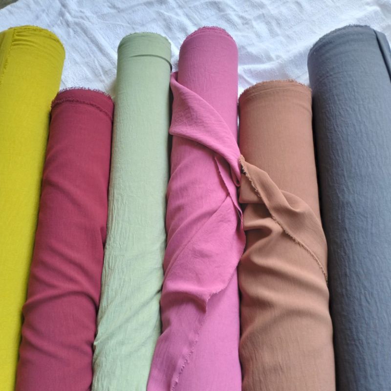 Cey Crinkle Airflow meter Fabric Price Per half meter (0,5m) | Shopee ...