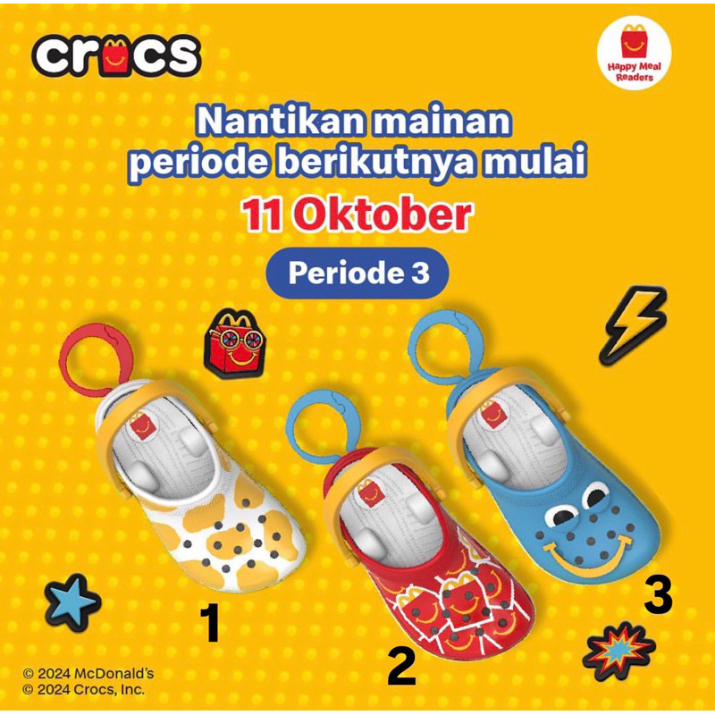 [3rd Edition] Original Mcd x Crocs Keychain | Shopee Philippines