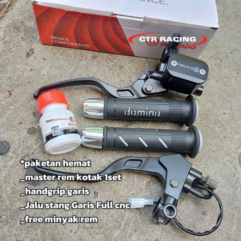 Master Brake Brembo Box plus handgrip Line plus Jalu Handlebar Line