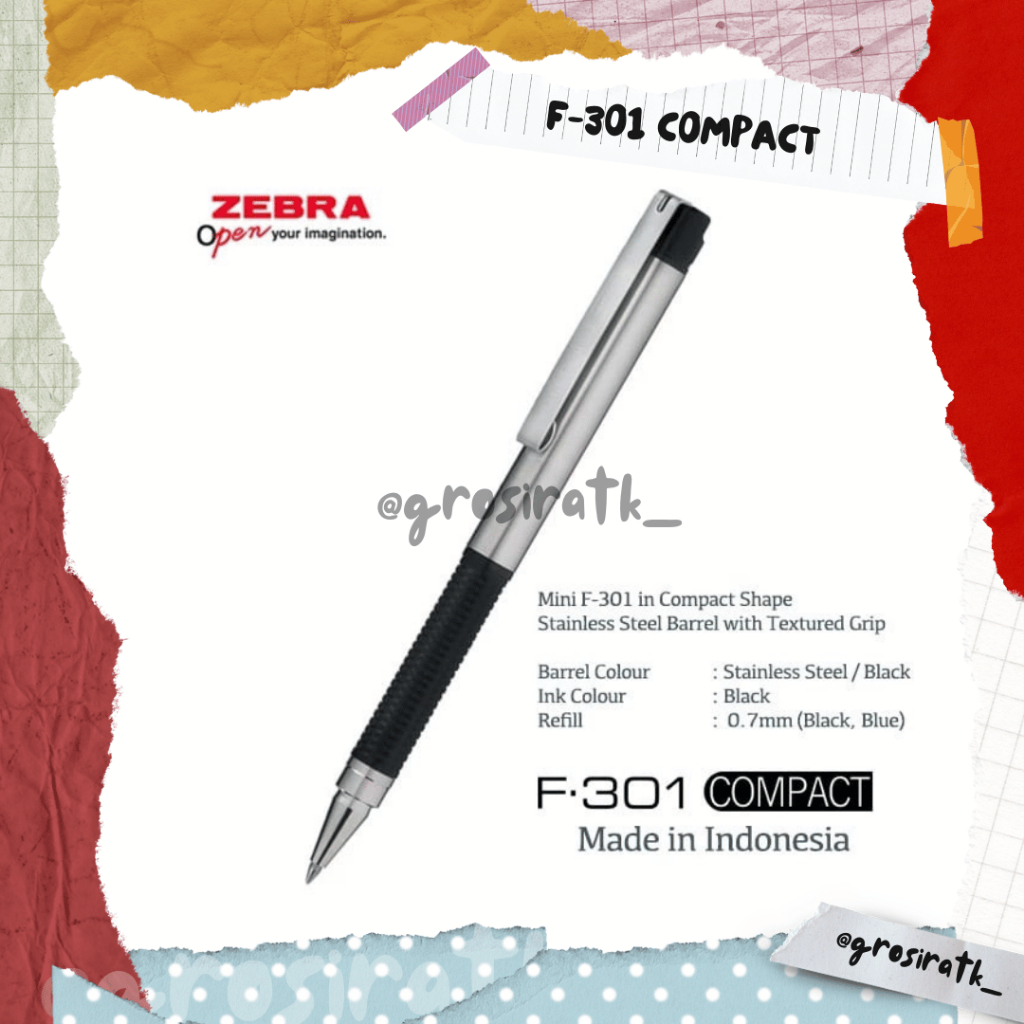 Zebra F-301 Compact / Stainless Pen | Shopee Philippines
