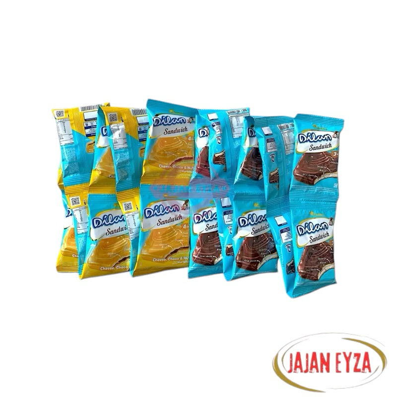 GARUDAFOOD DILAN SANDWICH 3 IN 1 RENTENG CONTAINS 10 PCS | Shopee ...
