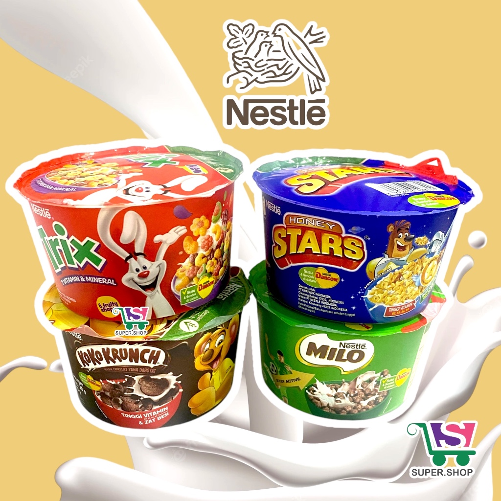 Nestle Milo / Krunchkoko / StarHONEY Trix Cereal Cup Combo Pack Dancow ...