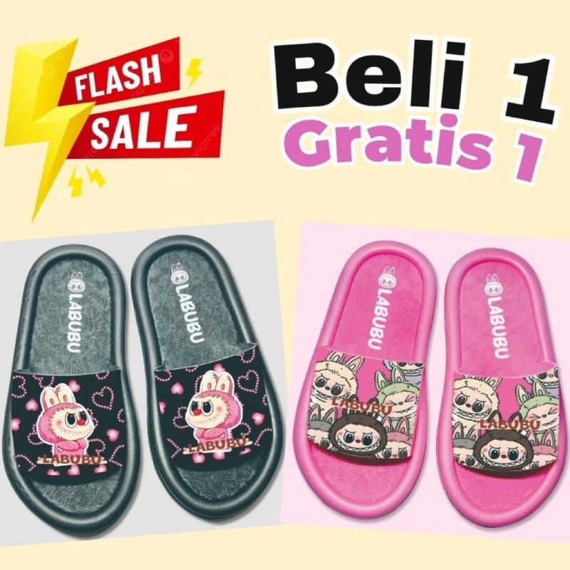 New Labubu Viral Girls' Slop Sandals | Shopee Philippines