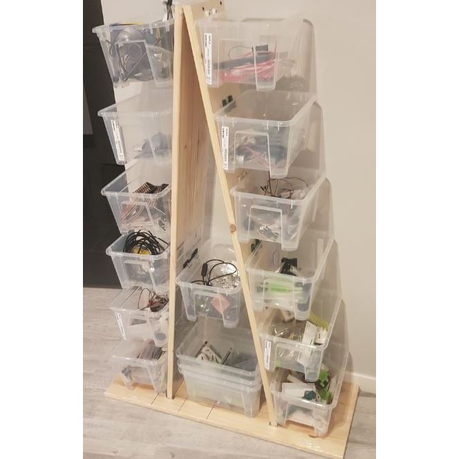 KAYU Ikea SAMLA HOLDER DIY WOODEN WALL BRACKET ORGANIZER SAMLA 5 LITER ...