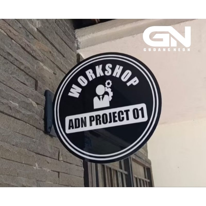 2 sided Acrylic Shop Nameplate | Acrylic Sign Board Business | Shopee ...