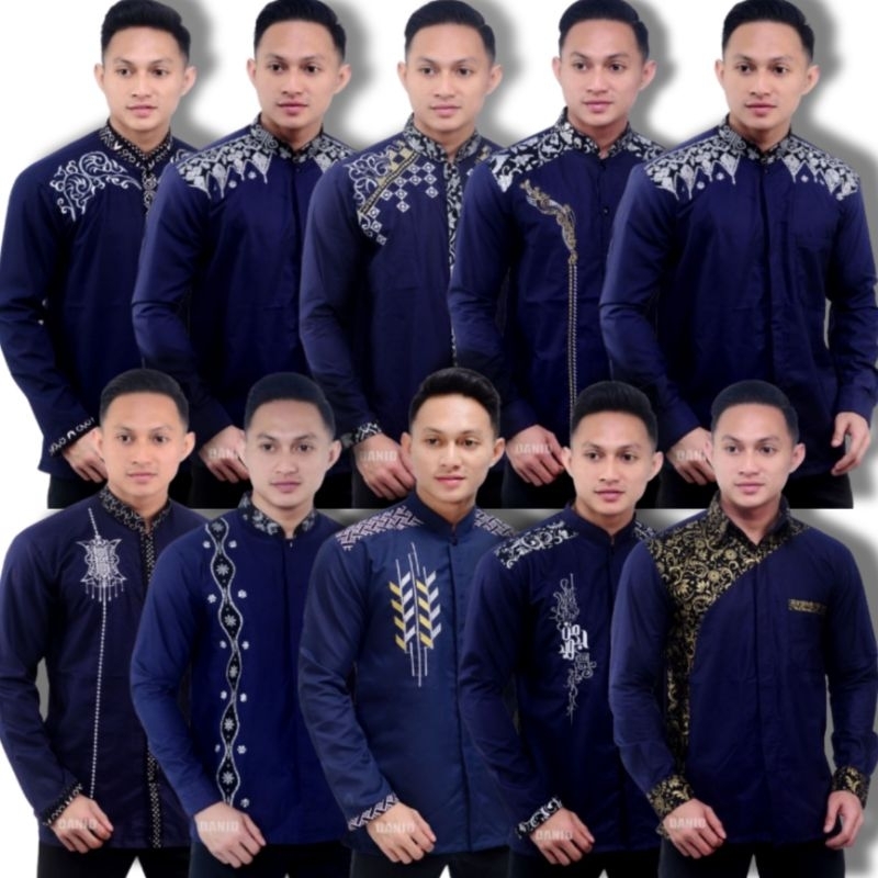EMBROIDERED KOKO CLOTHES ~ LONG NAVY COLOR ~ SERIES | Shopee Philippines