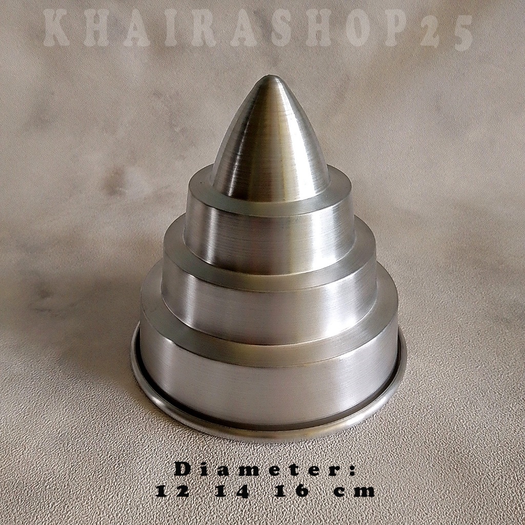 Contents 3 Stacked tumpeng rice molds diameter 12 14 16 cm Yellow rice ...
