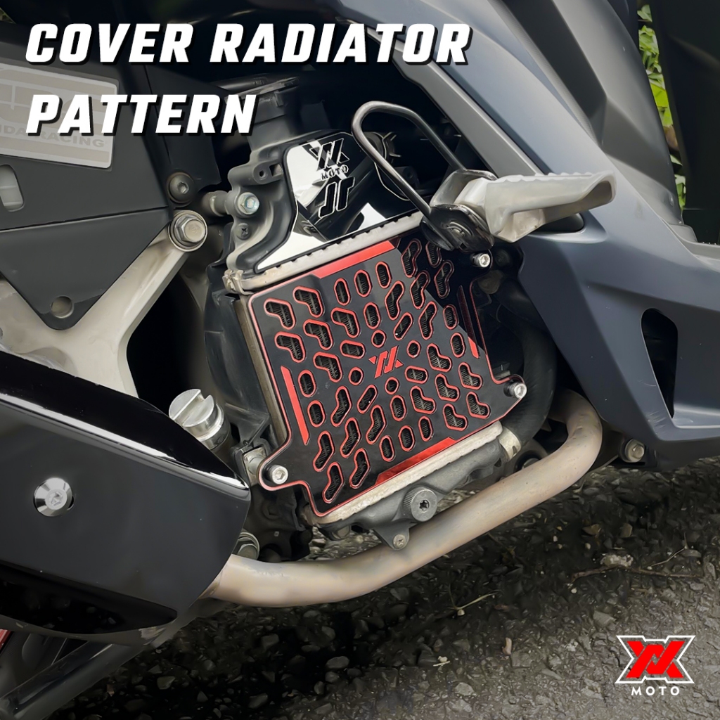 Radiator Cover Black Series Pattern Vario Nmax Aerox Lexi Stylo PCX ADV ...