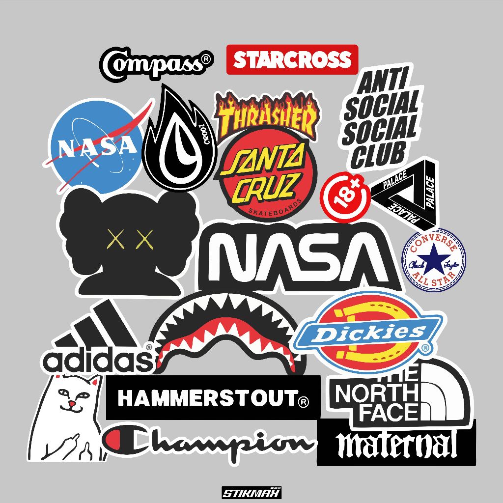 HP BRAND STICKERS 14pcs AESTHETIC LAPTOP ACCESSORIES STICKERS ...