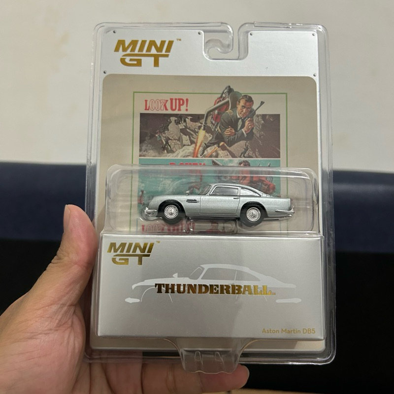 Modellino Auto Mini GT 1/64 Aston Martin DB5 "007 Thunderball" 1965 - Foto 4