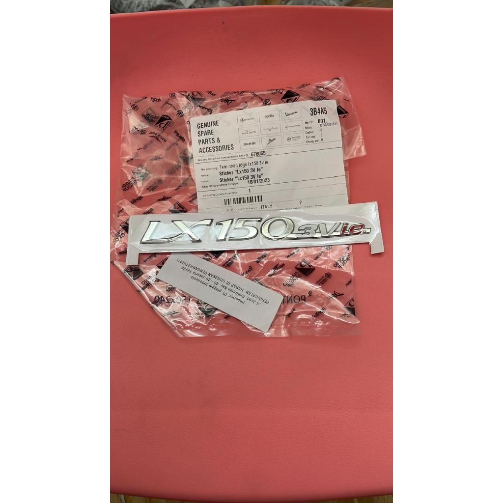 Vespa Spare Parts Emblem Sticker LX 150 3V ie Original | Shopee Philippines