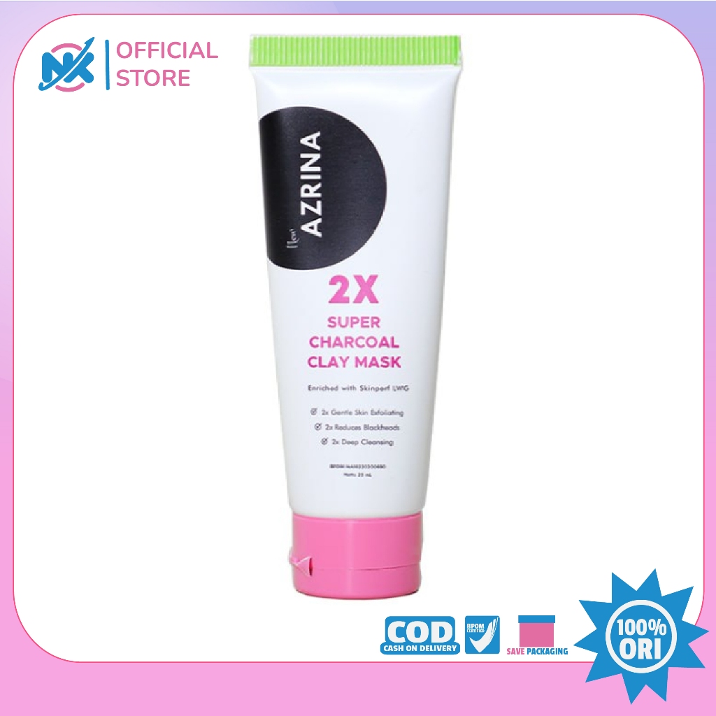Azrina 2x Super Charcoal Clay Mask 25ml | Shopee Philippines