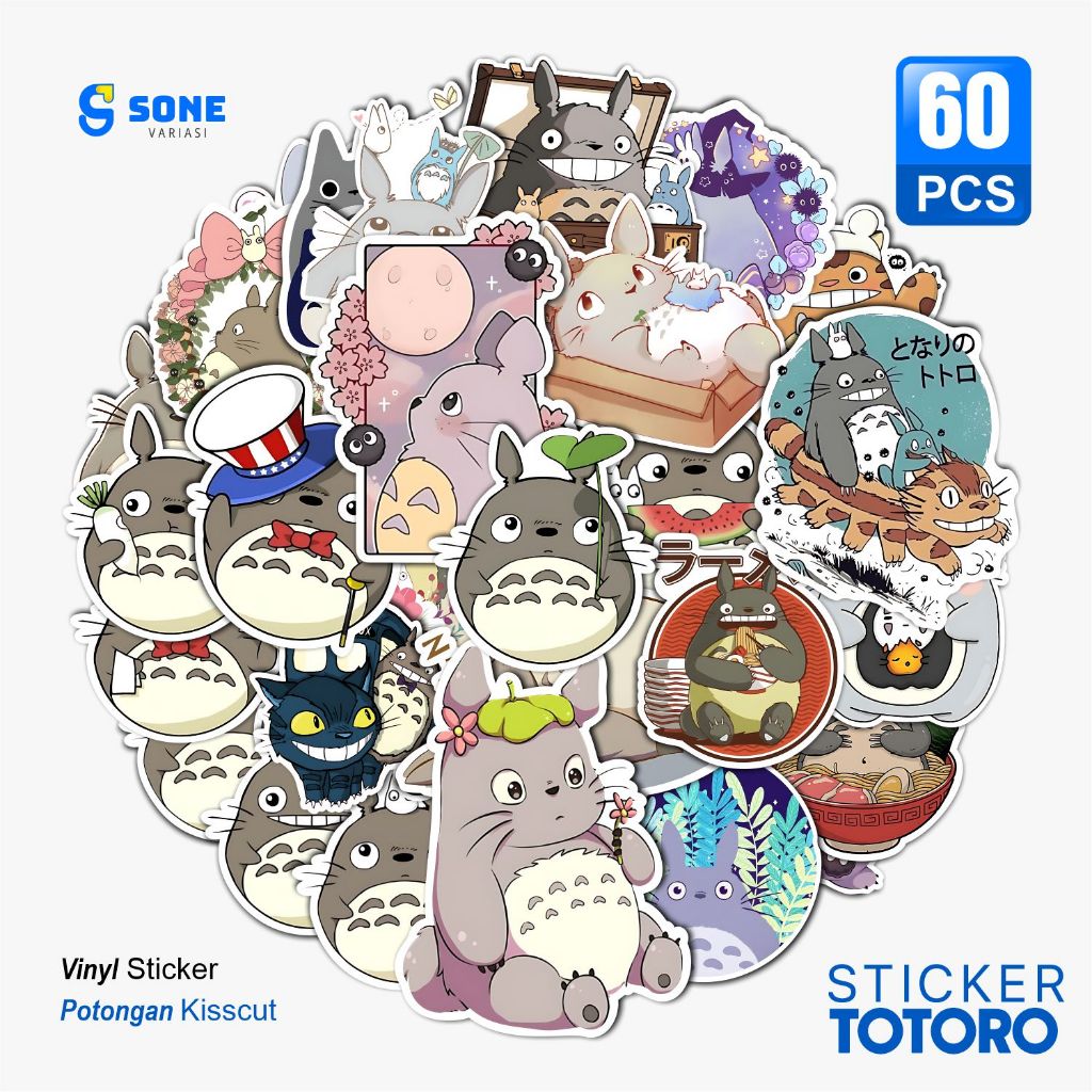 Cute My Neighbor TOTORO Ghibli Stickers / ANIME Stickers Laptop ...