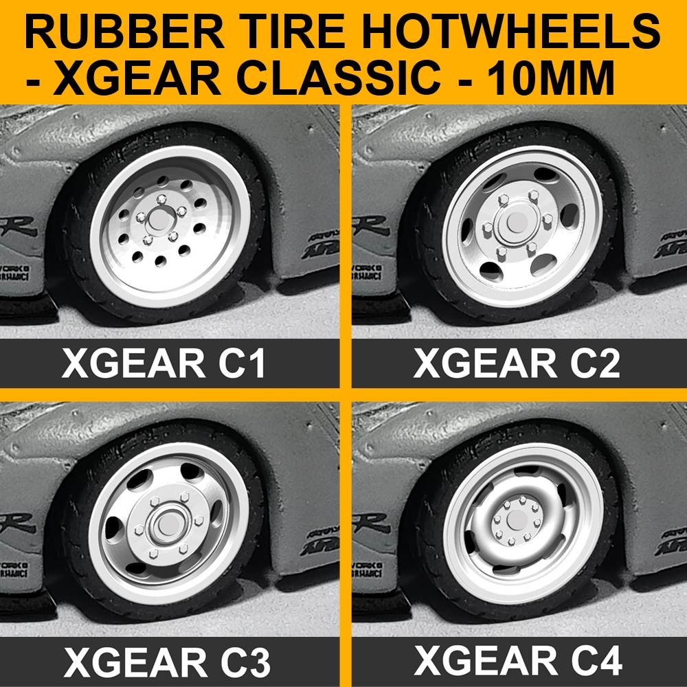 Hotwheels Rubber Tires diecast 1:64 MINIGT KAIDO Xgear Rims RELG ...