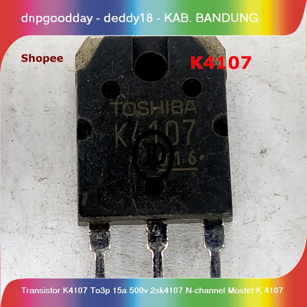 Transistor k4107 to3p 15a 500v 2sk4107 n-channel mosfet k 4107 | Shopee ...
