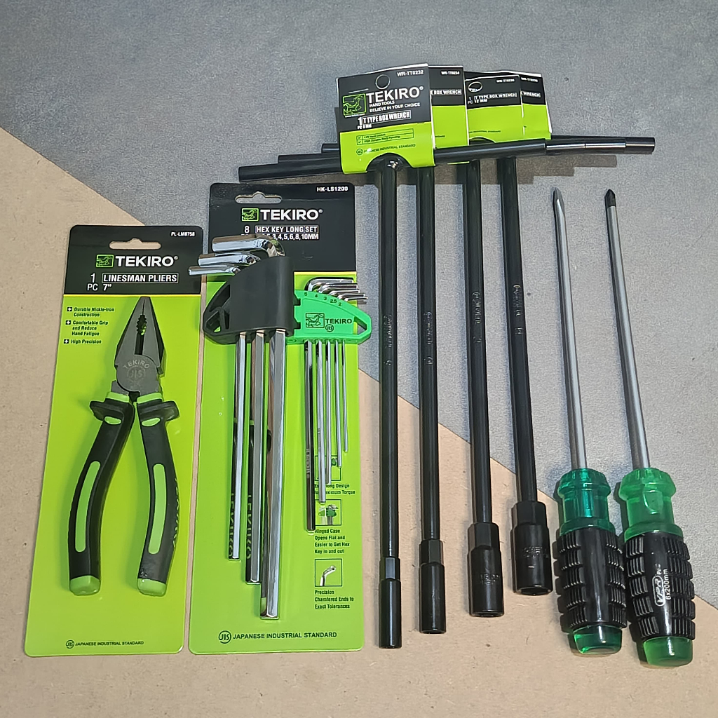 TEKIRO Complete Package of 8-10-12-14mm T Socket Wrench + 7 Inch ...