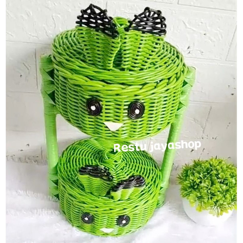 Rattan Onion and Kitchen Spice Rack Multipurpose rack Stacking rack ...