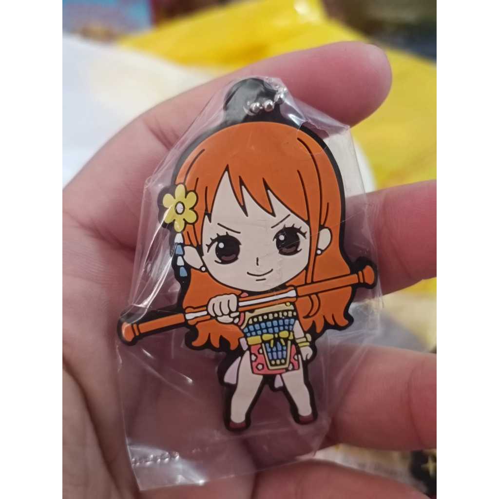 GANTUNGAN One Piece Nami Rubber Keychain Straw Hat Crew Keychain ...