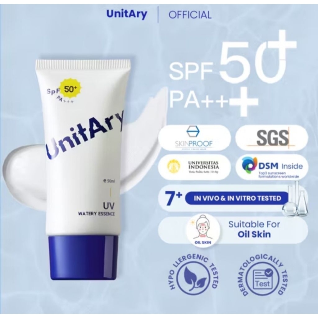 Unity [Invivo & Non Comedogenic Tested] Oily Skin UV Watery Essence ...