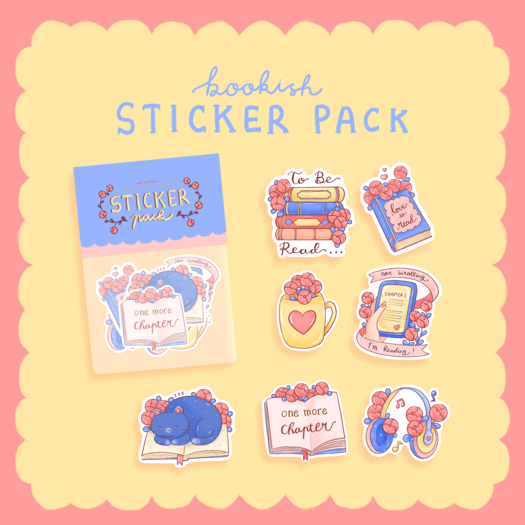 Bookish Sticker Pack | Sticker Pack | Shopee Philippines