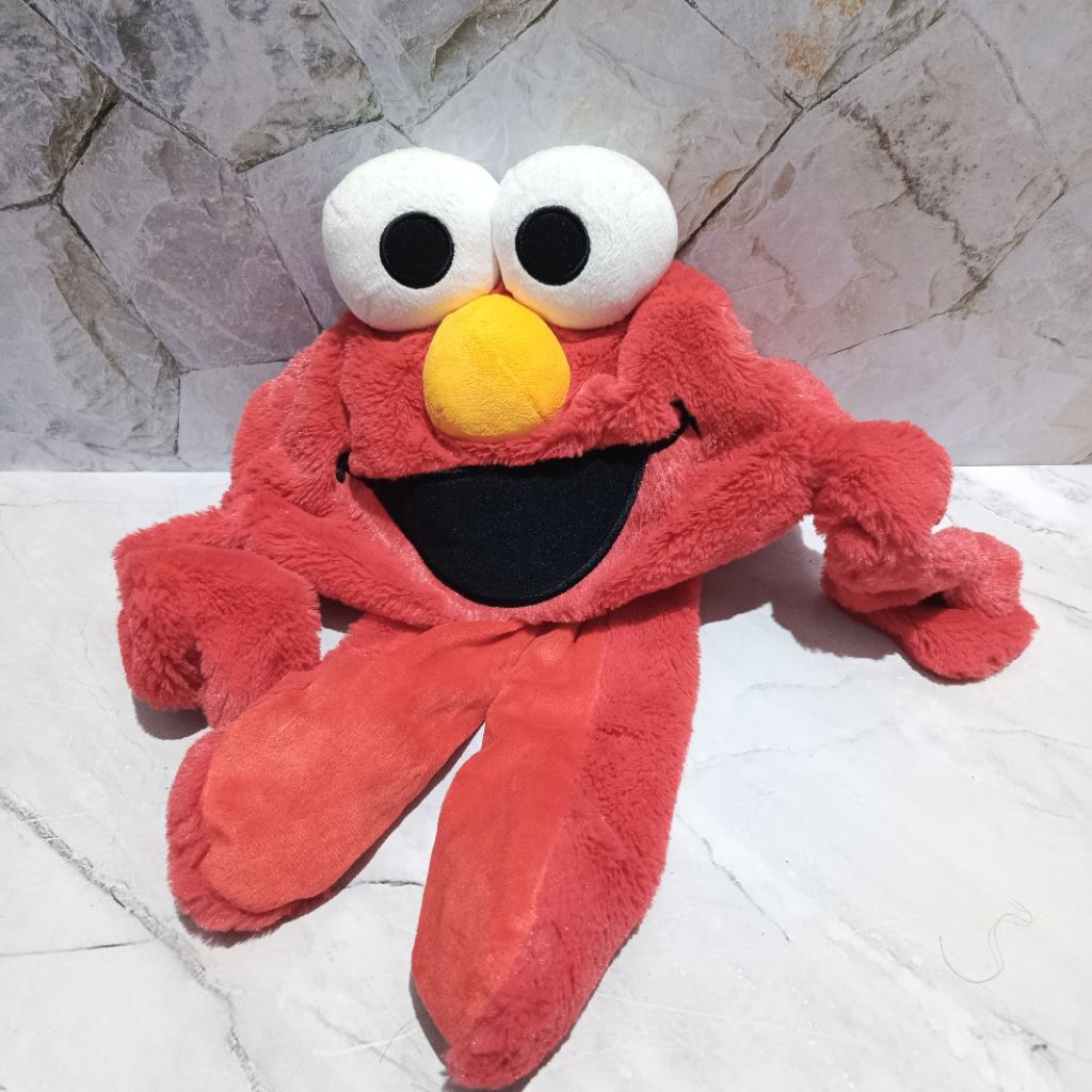 Dancing Hat/Moving Ear Doll Hat Elmo Sesame Street Character Universal ...