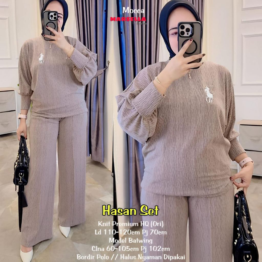 Tunnshope - HASAN SET - premium women's oneset - premium knit - all ...