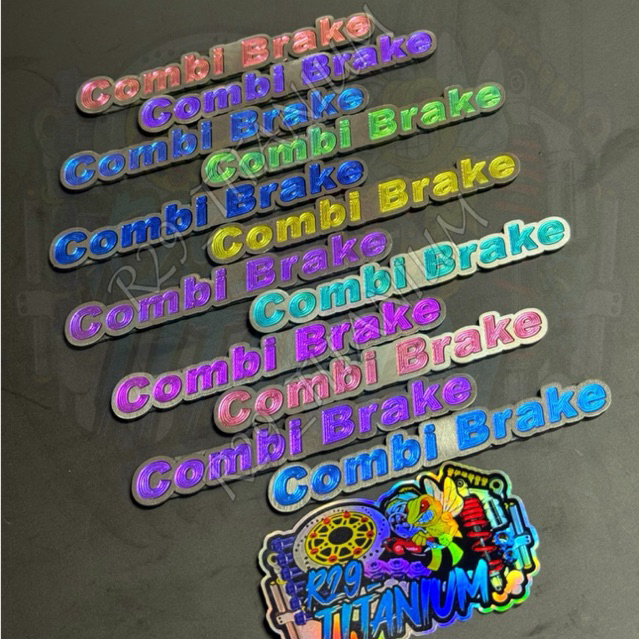 UNIT PRICE - ORIGINAL TITANIUM COMBI BRAKE EMBLEM GR5 VIETNAM 1PCS ...
