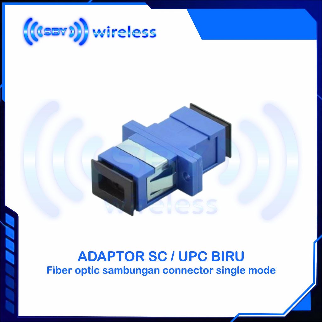 SC Adapter BLUE / SC Adapter Fiber Optic Connector Singlemode SC UPC ...