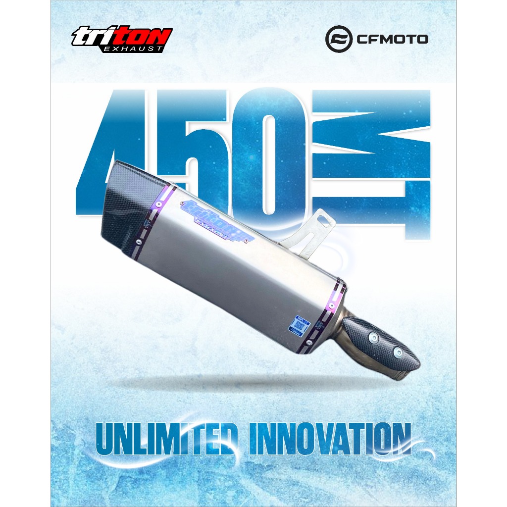 Slipo On exhaust CF Moto 450MT Original Triton exhaust | Shopee Philippines