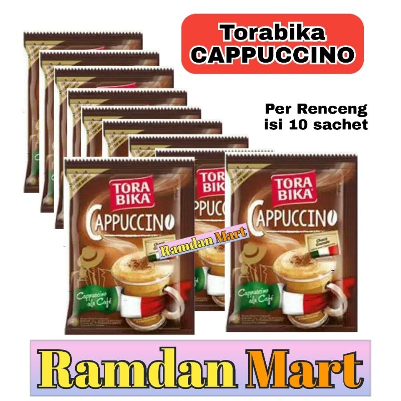 TORABIKA CAPPUCCINO | Tora Bika cappuccino Renceng (10 Sachets ...